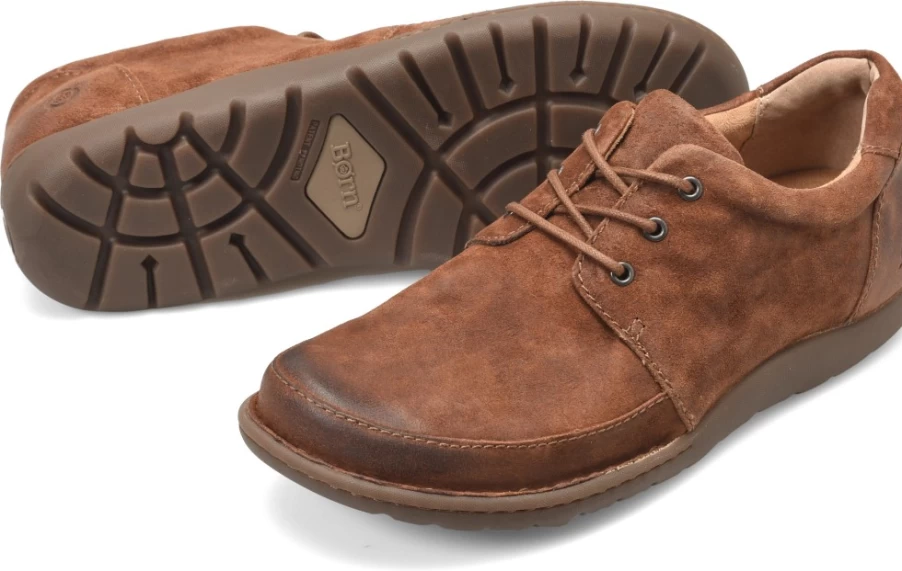 Born Shoes Nigel Men's 3-Eye Derby Leather Shoes Classic Comfort Casual