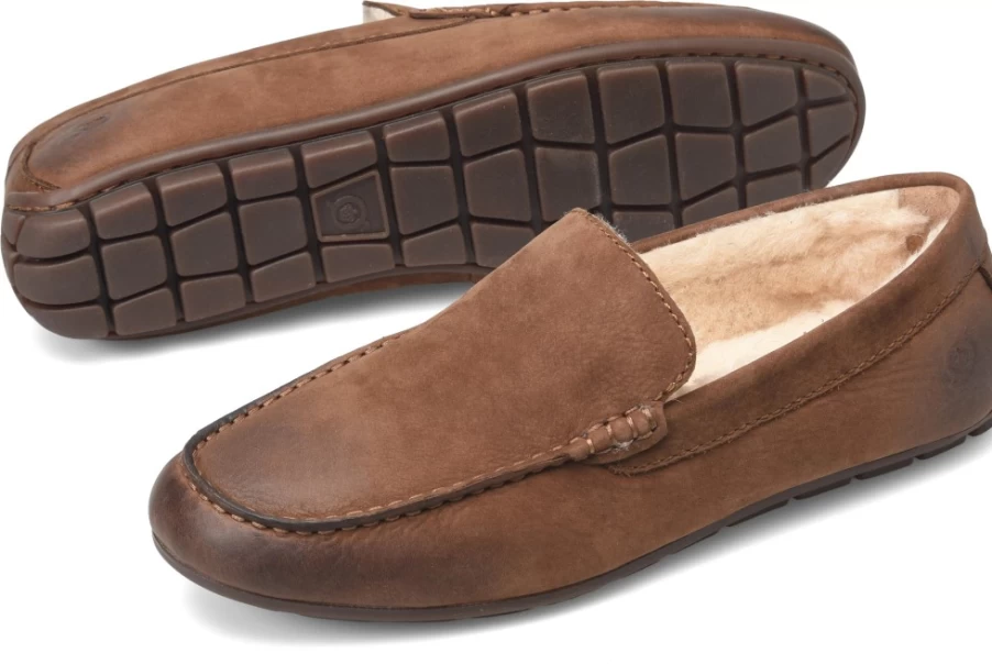 Born Shoes Men's Allan Shearling Boots - Genuine Shearling Lined Winter Boots for Men