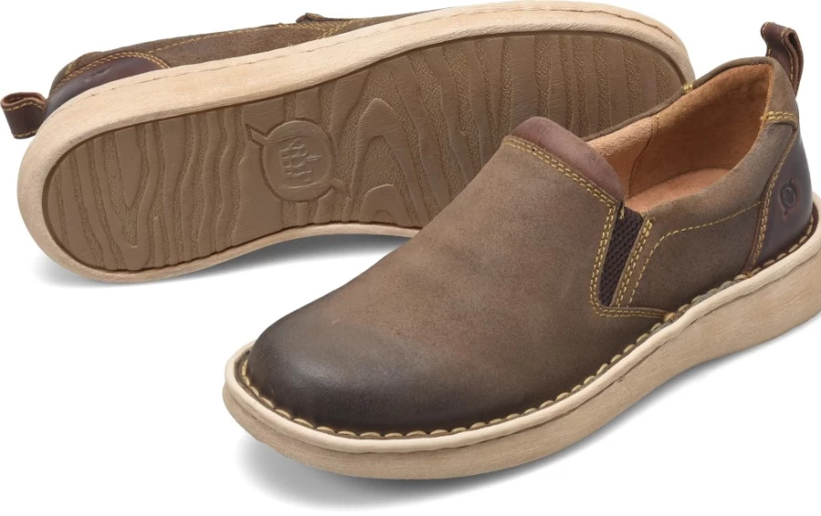 Born Shoes Dalton Men's Casual Leather Loafers - Comfortable Slip-On Style for Everyday Wear