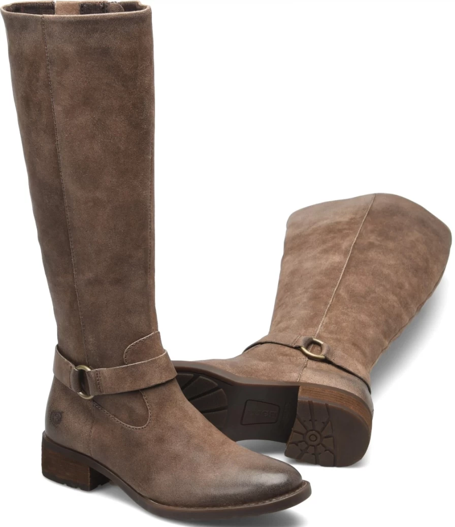 Born Shoes Women's Saddler Leather Riding Boots - Equestrian Style Ankle Boots for Women